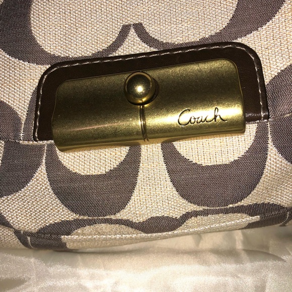 Authentic Coach Rare Kristin Linen Bag Style #16817 - Picture 6 of 15